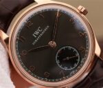 Replica IWC ZF Portuguese IW545406 RG Brown Dial Leather Strap A6498 - Image 3