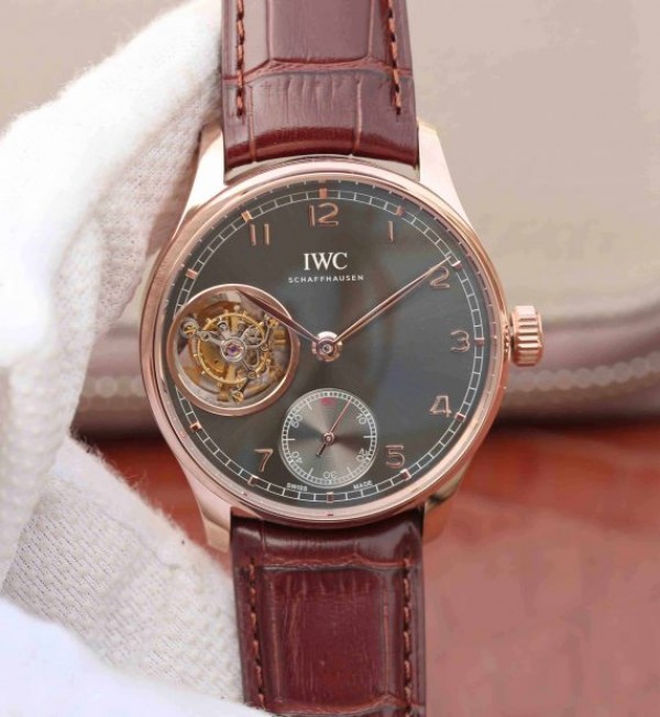 5FE372B8-1EAC-381A-4C4D-9C6748D512FE.jpg Replica IWC AZ Portuguese Tourbillon IW5463 RG Gray Dial - Image 1