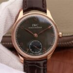 Replica IWC ZF Portuguese IW545406 RG Brown Dial Leather Strap A6498
