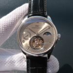 Replica IWC Portuguese Tourbillon Power Reserve Moonphase Gray Dial